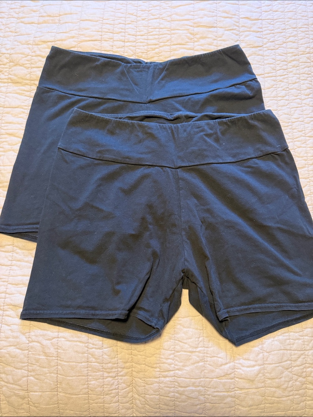 a new day Black High-Rise Bike Shorts Duo
